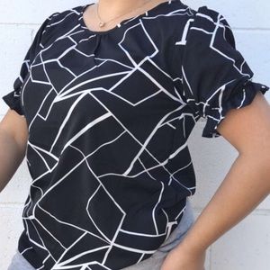 Abstract Black Tee